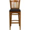 Flash Furniture Cherry Wood Stool-Blk Vinyl, PK2 2-XU-DGW0008BARVRT-CHY-BLKV-GG - alternate 7