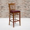 Flash Furniture Cherry Wood Stool-Burg Vinyl, PK2 2-XU-DGW0008BARVRT-CHY-BURV-GG - alternate 1