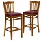 Flash Furniture Cherry Wood Stool-Burg Vinyl, PK2 2-XU-DGW0008BARVRT-CHY-BURV-GG - alternate 3