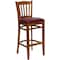 Flash Furniture Cherry Wood Stool-Burg Vinyl, PK2 2-XU-DGW0008BARVRT-CHY-BURV-GG - alternate 4