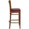 Flash Furniture Cherry Wood Stool-Burg Vinyl, PK2 2-XU-DGW0008BARVRT-CHY-BURV-GG - alternate 7