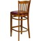 Flash Furniture Cherry Wood Stool-Burg Vinyl, PK2 2-XU-DGW0008BARVRT-CHY-BURV-GG - alternate 5