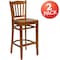 Flash Furniture Cherry Wood Stool, PK2 2-XU-DGW0008BARVRT-CHY-GG - alternate 5
