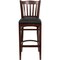 Flash Furniture Vertical Slat Back Mahogany Wood Barstool, Black Vinyl Seat, PK2 2-XU-DGW0008BARVRT-MAH-BLKV-GG - alternate 6
