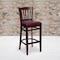 Flash Furniture Mahogany Wood Stool-Burg Vinyl, PK2 2-XU-DGW0008BARVRT-MAH-BURV-GG - alternate 1