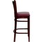 Flash Furniture Mahogany Wood Stool-Burg Vinyl, PK2 2-XU-DGW0008BARVRT-MAH-BURV-GG - alternate 7