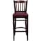 Flash Furniture Mahogany Wood Stool-Burg Vinyl, PK2 2-XU-DGW0008BARVRT-MAH-BURV-GG - alternate 8