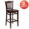 Flash Furniture Mahogany Wood Stool, PK2 2-XU-DGW0008BARVRT-MAH-GG - alternate 2