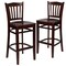 Flash Furniture Mahogany Wood Stool, PK2 2-XU-DGW0008BARVRT-MAH-GG - alternate 5