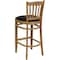 Flash Furniture Natural Wood Stool-Blk Vinyl, PK2 2-XU-DGW0008BARVRT-NAT-BLKV-GG - alternate 2