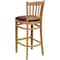 Flash Furniture Natural Wood Stool-Burg Vinyl, PK2 2-XU-DGW0008BARVRT-NAT-BURV-GG - alternate 2