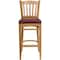 Flash Furniture Natural Wood Stool-Burg Vinyl, PK2 2-XU-DGW0008BARVRT-NAT-BURV-GG - alternate 7