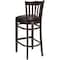 Flash Furniture Vertical Slat Back Walnut Wood Barstool, Black Vinyl Seat, PK2 2-XU-DGW0008BARVRT-WAL-BLKV-GG - alternate 5