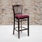 Flash Furniture Walnut Wood Stool-Burg Vinyl, PK2 2-XU-DGW0008BARVRT-WAL-BURV-GG - alternate 1