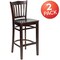 Flash Furniture Walnut Wood Stool, PK2 2-XU-DGW0008BARVRT-WAL-GG - alternate 6