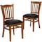 Flash Furniture Cherry Wood Chair-Blk Vinyl, PK2 2-XU-DGW0008VRT-CHY-BLKV-GG - alternate 6