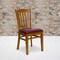 Flash Furniture Cherry Wood Chair-Burg Vinyl, PK2 2-XU-DGW0008VRT-CHY-BURV-GG - alternate 1