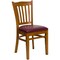 Flash Furniture Cherry Wood Chair-Burg Vinyl, PK2 2-XU-DGW0008VRT-CHY-BURV-GG - alternate 3