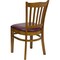 Flash Furniture Cherry Wood Chair-Burg Vinyl, PK2 2-XU-DGW0008VRT-CHY-BURV-GG - alternate 8