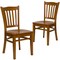 Flash Furniture HERCULES Series Vertical Slat Back Cherry Wood Restaurant Chair, PK2 2-XU-DGW0008VRT-CHY-GG - alternate 2