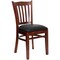 Flash Furniture Mahogany Wood Chair-Blk Vinyl, PK2 2-XU-DGW0008VRT-MAH-BLKV-GG - alternate 9
