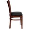 Flash Furniture Mahogany Wood Chair-Blk Vinyl, PK2 2-XU-DGW0008VRT-MAH-BLKV-GG - alternate 8