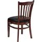 Flash Furniture Mahogany Wood Chair-Blk Vinyl, PK2 2-XU-DGW0008VRT-MAH-BLKV-GG - alternate 4