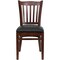Flash Furniture Mahogany Wood Chair-Blk Vinyl, PK2 2-XU-DGW0008VRT-MAH-BLKV-GG - alternate 7