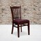 Flash Furniture Mahogany Wood Chair-Burg Vinyl, PK2 2-XU-DGW0008VRT-MAH-BURV-GG - alternate 1