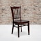 Flash Furniture Mahogany Wood Dining Chair, PK2 2-XU-DGW0008VRT-MAH-GG - alternate 1