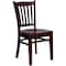 Flash Furniture Mahogany Wood Dining Chair, PK2 2-XU-DGW0008VRT-MAH-GG - alternate 6