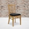 Flash Furniture Natural Wood Chair-Blk Vinyl, PK2 2-XU-DGW0008VRT-NAT-BLKV-GG - alternate 1