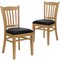 Flash Furniture Natural Wood Chair-Blk Vinyl, PK2 2-XU-DGW0008VRT-NAT-BLKV-GG - alternate 2