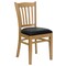 Flash Furniture Natural Wood Chair-Blk Vinyl, PK2 2-XU-DGW0008VRT-NAT-BLKV-GG - alternate 5