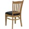 Flash Furniture Natural Wood Chair-Blk Vinyl, PK2 2-XU-DGW0008VRT-NAT-BLKV-GG - alternate 4