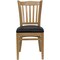 Flash Furniture Natural Wood Chair-Blk Vinyl, PK2 2-XU-DGW0008VRT-NAT-BLKV-GG - alternate 6