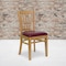 Flash Furniture Natural Wood Chair-Burg Vinyl, PK2 2-XU-DGW0008VRT-NAT-BURV-GG - alternate 1