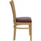 Flash Furniture Natural Wood Chair-Burg Vinyl, PK2 2-XU-DGW0008VRT-NAT-BURV-GG - alternate 7