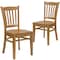 Flash Furniture HERCULES Series Vertical Slat Back Natural Wood Restaurant Chair, PK2 2-XU-DGW0008VRT-NAT-GG - alternate 3