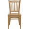 Flash Furniture HERCULES Series Vertical Slat Back Natural Wood Restaurant Chair, PK2 2-XU-DGW0008VRT-NAT-GG - alternate 8