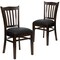 Flash Furniture Walnut Wood Chair-Blk Vinyl, PK2 2-XU-DGW0008VRT-WAL-BLKV-GG - alternate 5