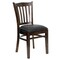 Flash Furniture Walnut Wood Chair-Blk Vinyl, PK2 2-XU-DGW0008VRT-WAL-BLKV-GG - alternate 9