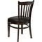Flash Furniture Walnut Wood Chair-Blk Vinyl, PK2 2-XU-DGW0008VRT-WAL-BLKV-GG - alternate 10