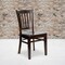 Flash Furniture HERCULES Series Vertical Slat Back Walnut Wood Restaurant Chair, PK2 2-XU-DGW0008VRT-WAL-GG - alternate 1