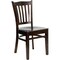 Flash Furniture HERCULES Series Vertical Slat Back Walnut Wood Restaurant Chair, PK2 2-XU-DGW0008VRT-WAL-GG - alternate 3