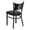Flash Furniture Black Coffee Back Metal Restaurant Chair, Black Vinyl Seat, PK2 2-XU-DG-60099-COF-BLKV-GG - alternate 4