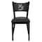 Flash Furniture Black Coffee Back Metal Restaurant Chair, Black Vinyl Seat, PK2 2-XU-DG-60099-COF-BLKV-GG - alternate 6