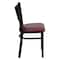 Flash Furniture Black Coffee Chair-Burg Seat, PK2 2-XU-DG-60099-COF-BURV-GG - alternate 4