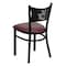 Flash Furniture Black Coffee Chair-Burg Seat, PK2 2-XU-DG-60099-COF-BURV-GG - alternate 3