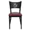 Flash Furniture Black Coffee Chair-Burg Seat, PK2 2-XU-DG-60099-COF-BURV-GG - alternate 6